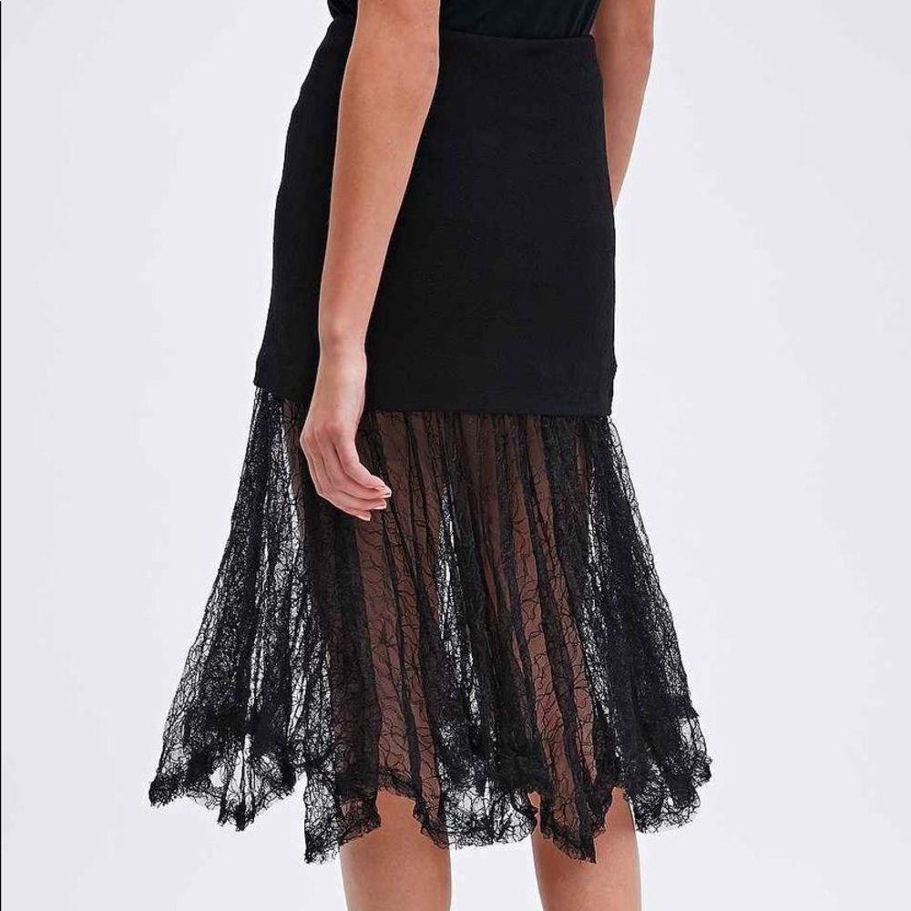 Free People Two for One Black Lace Skirt